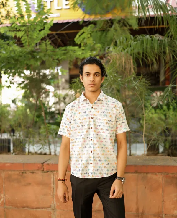 Jaipuri_Print_Multicolor_Pure_Cotton_Hand_Block___Half_Sleeve_Shirt_For_Men