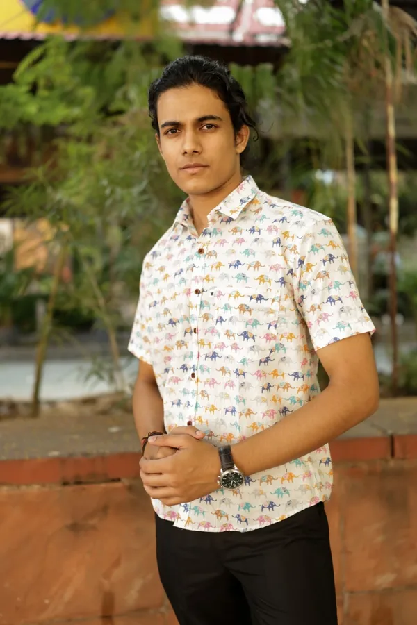 Jaipuri_Print_Multicolor_Pure_Cotton_Hand_Block___Half_Sleeve_Shirt_For_Men