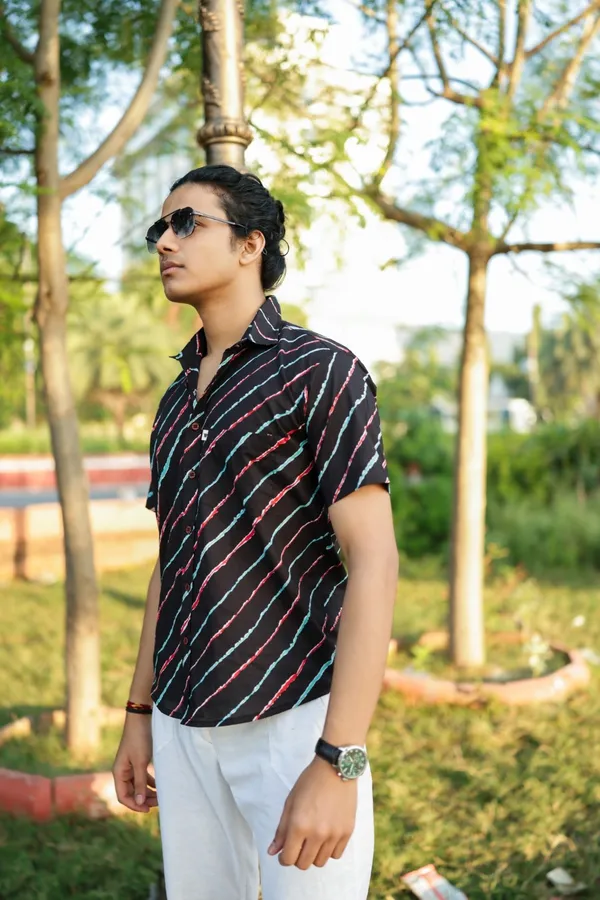 Jaipuri_Print_Multicolor_Pure_Cotton_Hand_Block___Half_Sleeve_Shirt_For_Men