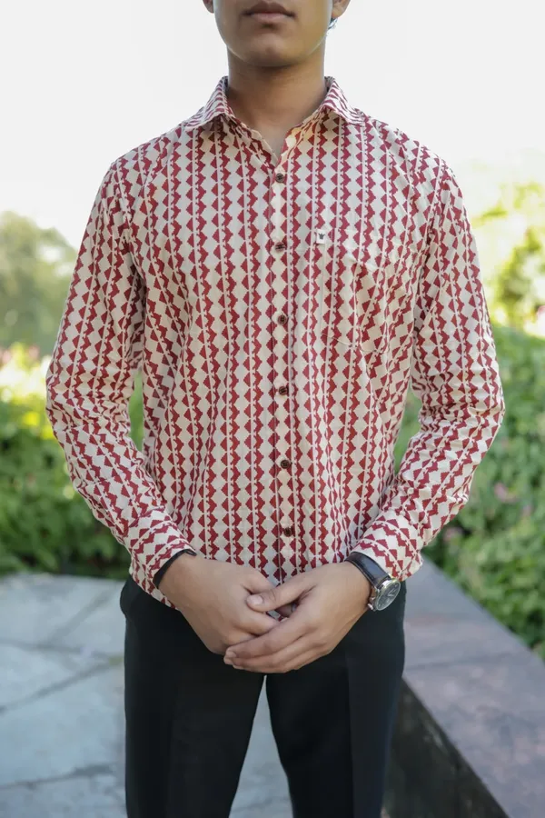 Jaipuri_Print_Multicolour_Pure_Cotton_Hand_Block___Full_Sleeve_Shirt_For_Men