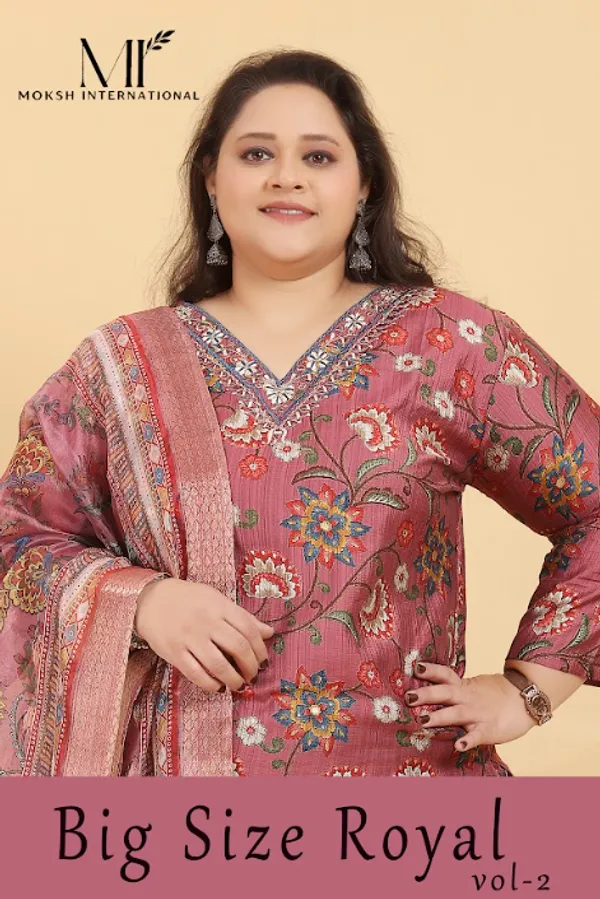 Reddish_Pink_Premium_Rayon_Dress_For_Women_(Plus_Size)