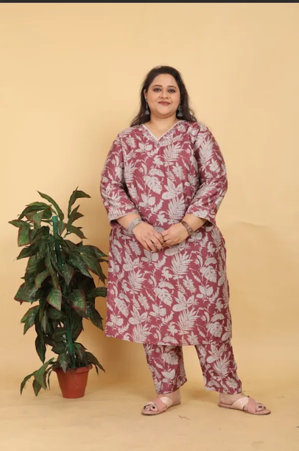Red_Premium_Rayon_Dress_For_Women_(Plus_Size)