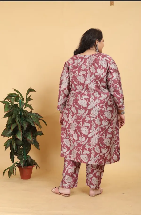 Red_Premium_Rayon_Dress_For_Women_(Plus_Size)