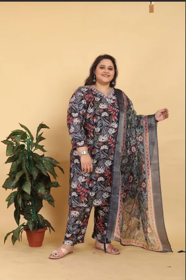 Black_Premium_Rayon_Dress_For_Women_(Plus_Size)