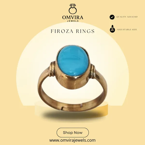 Firoza_Ring_Turquoise/Firoza_Astrological_Created_Gemstone_Ring_For_Men_&_Women