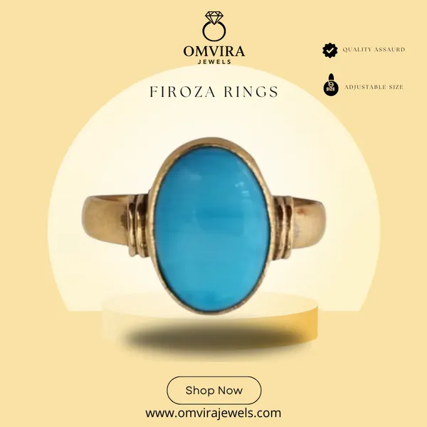 Firoza_Ring_Turquoise/Firoza_Astrological_Created_Gemstone_Ring_For_Men_&_Women