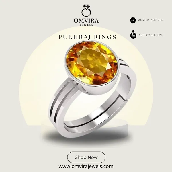 Pukhraj_Stone_Created_Yellow_Sapphire_Gemstone_Adjustable_Women_&_Men_Ring