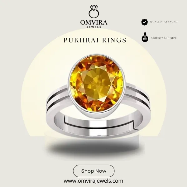 Pukhraj_Stone_Created_Yellow_Sapphire_Gemstone_Adjustable_Women_&_Men_Ring