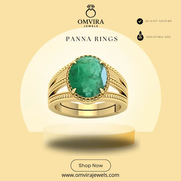 Panna_7.25_Ratti_Stone_Created_Panna_Stone_Emerald_Ring_Adjustable_Women_&_Men_Ring
