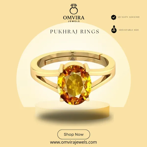 Pukhraj_Stone_Created_Yellow_Sapphire_Gemstone_Adjustable_Women_&_Men_Ring