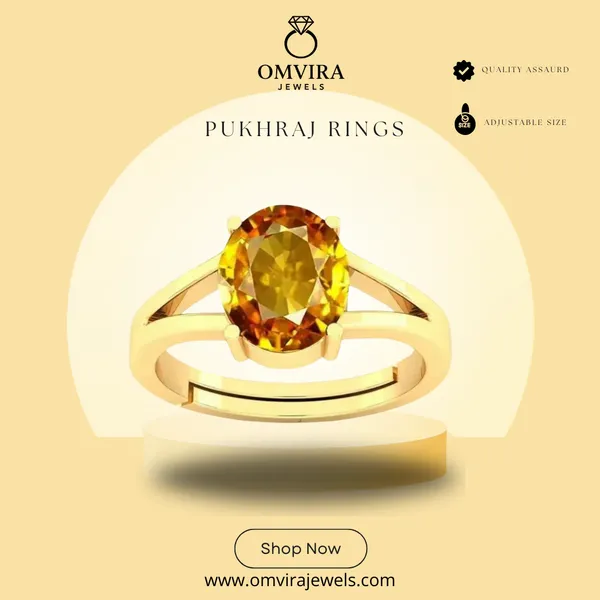 Pukhraj_Stone_Created_Yellow_Sapphire_Gemstone_Adjustable_Women_&_Men_Ring