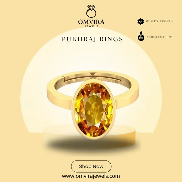 Pukhraj_7.25_Ratti_Pukhraj_Stone_Created_Yellow_Sapphire_Gemstone_Adjustable_Women_&_Men_Ring