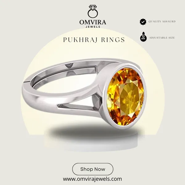 Pukhraj_7.25_Ratti_Pukhraj_Stone_Created_Yellow_Sapphire_Gemstone_Adjustable_Women_&_Men_Ring