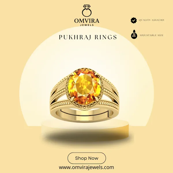 Pukhraj_7.25_Ratti_Pukhraj_Stone_Created_Yellow_Sapphire_Gemstone_Adjustable_Women_&_Men_Ring