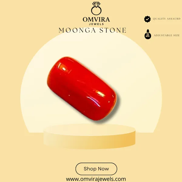 Moonga_Gems_Jewels_7.25_Ratti_Red_Coral_(Moonga)_Created_Loose_Gemstone