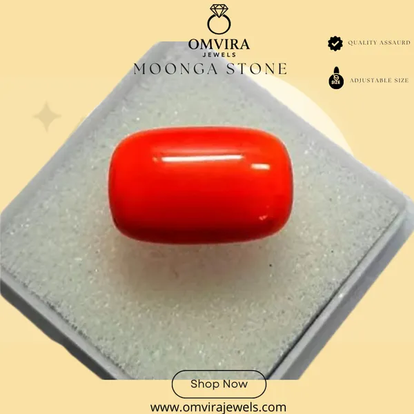 Moonga_Gems_Jewels_7.25_Ratti_Red_Coral_(Moonga)_Created_Loose_Gemstone