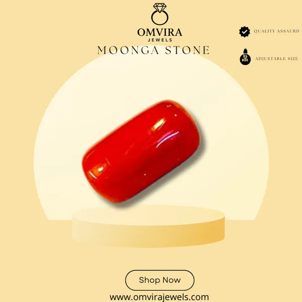 Moonga_Gems_Jewels_7.25_Ratti_Red_Coral_(Moonga)_Created_Loose_Gemstone