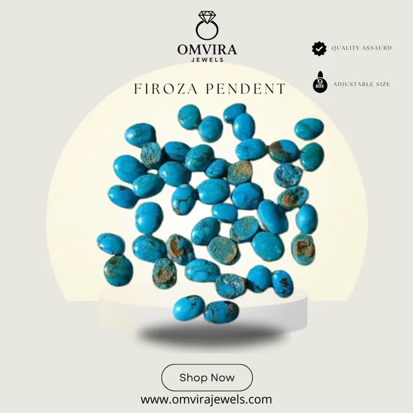 Firoza_Pendent_Turquoise/Firoza_Astrological_Created_Gemstone_Pendant_For_Men_&_Women
