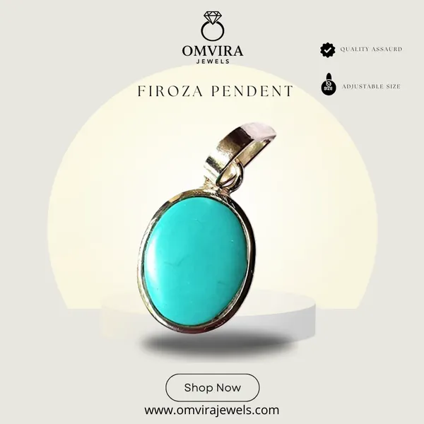 Firoza_Pendent_Turquoise/Firoza_Astrological_Created_Gemstone_Pendant_For_Men_&_Women