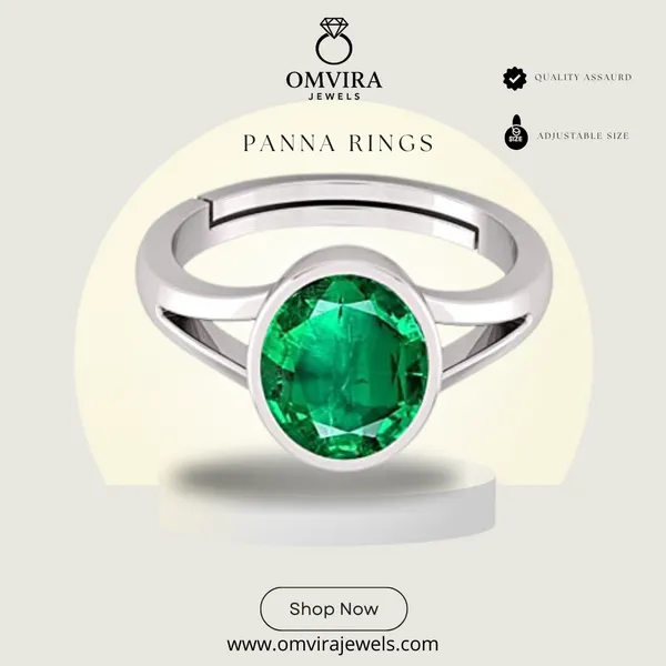 Panna_7.25_Ratti_Panna_Stone_Created_Panna_Stone_Emerald_Ring_Adjustable_Women_&_Men_Ring_With_Lab_Certificate