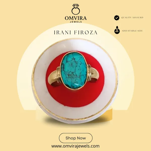 Turquoise_Irani_Firoza_Sky_Blue_Gemstone_Created_Panchdhatu_Adjustable_Gold_Plated_Ring_For_Men_And_Women