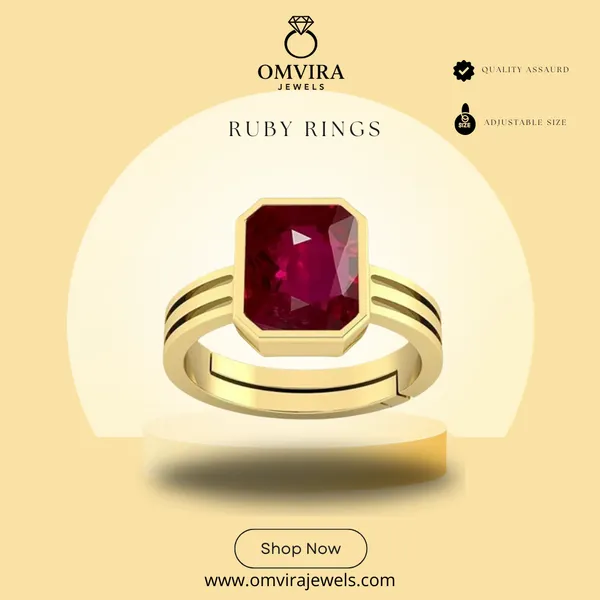 Ruby_Emerald_Panna_Created_Panchdhatu_Adjustable_Silver_Plating_Ring_For_Astrological_Purpose_Men_&_Women_From_4.25_Ratti_To_20.25_Ratti