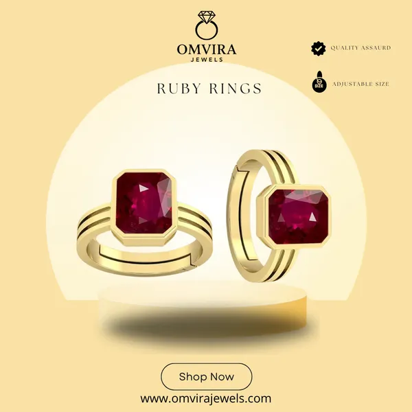 Ruby_Emerald_Panna_Created_Panchdhatu_Adjustable_Silver_Plating_Ring_For_Astrological_Purpose_Men_&_Women_From_4.25_Ratti_To_20.25_Ratti