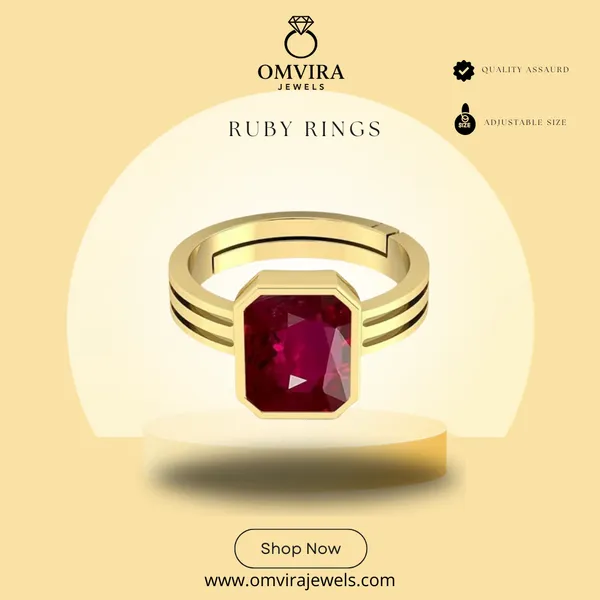 Ruby_Emerald_Panna_Created_Panchdhatu_Adjustable_Silver_Plating_Ring_For_Astrological_Purpose_Men_&_Women_From_4.25_Ratti_To_20.25_Ratti