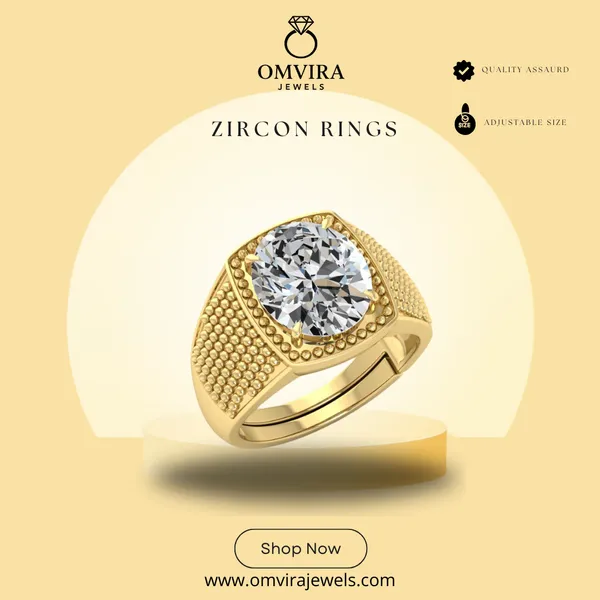 Zircon_Stone_Created_Adjustable_Ring_Rashi_Ratna_Created_For_Men_&_Women