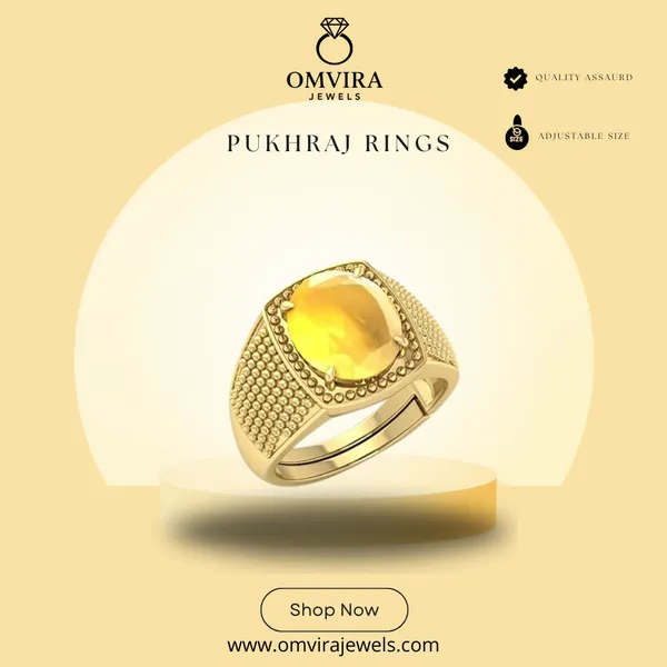 Pukhraj_7.25_Ratti_Pukhraj_Stone_Created_Yellow_Sapphire_Gemstone_Adjustable_Women_&_Men_Ring