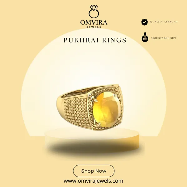 Pukhraj_7.25_Ratti_Pukhraj_Stone_Created_Yellow_Sapphire_Gemstone_Adjustable_Women_&_Men_Ring