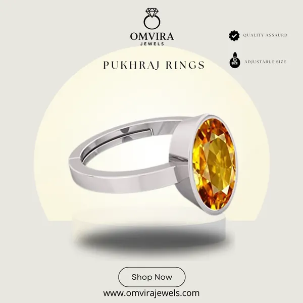 Pukhraj_7.25_Ratti_Pukhraj_Stone_Created_Yellow_Sapphire_Gemstone_Adjustable_Women_&_Men_Ring