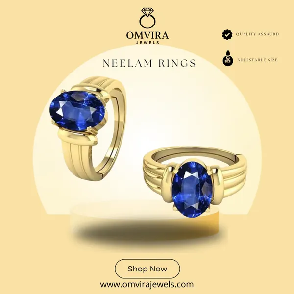 Neelam_Blue_Sapphire_Gold_Created_Plated_Panchdhatu_Adjustable_Neelam_Ring_For_Men_&_Women_From_4.25_Ratti_To_20.25_Ratti