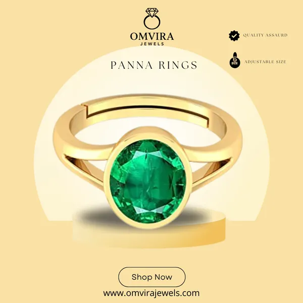 Panna_7.25_Ratti_Stone_Created_Stone_|_Emerald_Ring_Adjustable_Women_&_Men_Ring