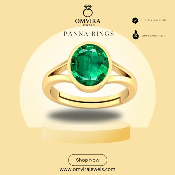 Panna_7.25_Ratti_Stone_Created_Stone_|_Emerald_Ring_Adjustable_Women_&_Men_Ring