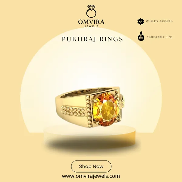 Pukhraj_7.25_Ratti_Pukhraj_Stone_Created_Yellow_Sapphire_Gemstone_Adjustable_Women_&_Men_Ring