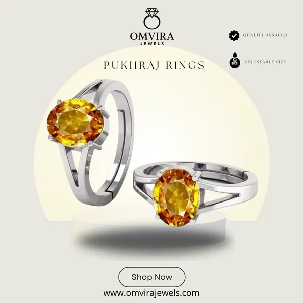 Pukhraj_Stone_Created_Yellow_Sapphire_Gemstone_Adjustable_Women_&_Men_Ring
