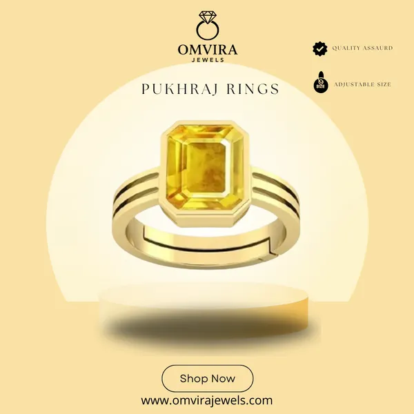 Pukhraj_Yellow_Panchdhatu_Created_Sapphire_Gemstone_Gold_Plated_Ring_For_Men_And_Women_From_4.25_Ratti_To_20.25_Ratti