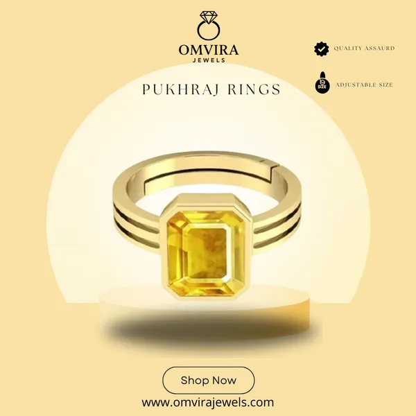 Pukhraj_Yellow_Panchdhatu_Created_Sapphire_Gemstone_Gold_Plated_Ring_For_Men_And_Women_From_4.25_Ratti_To_20.25_Ratti