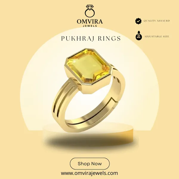 Pukhraj_Yellow_Panchdhatu_Created_Sapphire_Gemstone_Gold_Plated_Ring_For_Men_And_Women_From_4.25_Ratti_To_20.25_Ratti