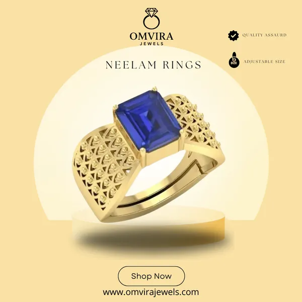Neelam_7.25_Ratti_Blue_Sapphire_Created_Neelam_Adjustable_Ashtadhatu_Ring_Blue_Shapphire_Neelam_Gemstone_For_Men_And_Women