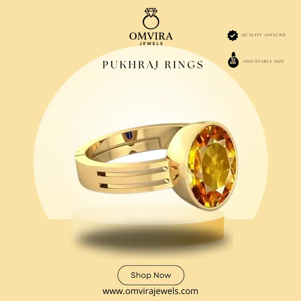 Pukhraj_Stone_Created_Yellow_Sapphire_Gemstone_Adjustable_Women_&_Men_Ring