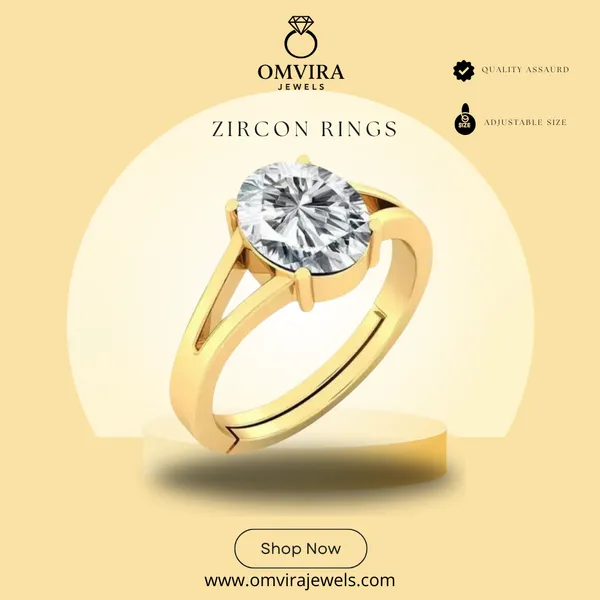 Zircon_Stone_Created_Adjustable_Ring_Rashi_Ratna_Certified_For_Men_&_Women