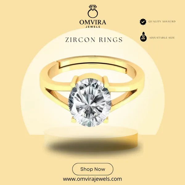 Zircon_Stone_Created_Adjustable_Ring_Rashi_Ratna_Certified_For_Men_&_Women