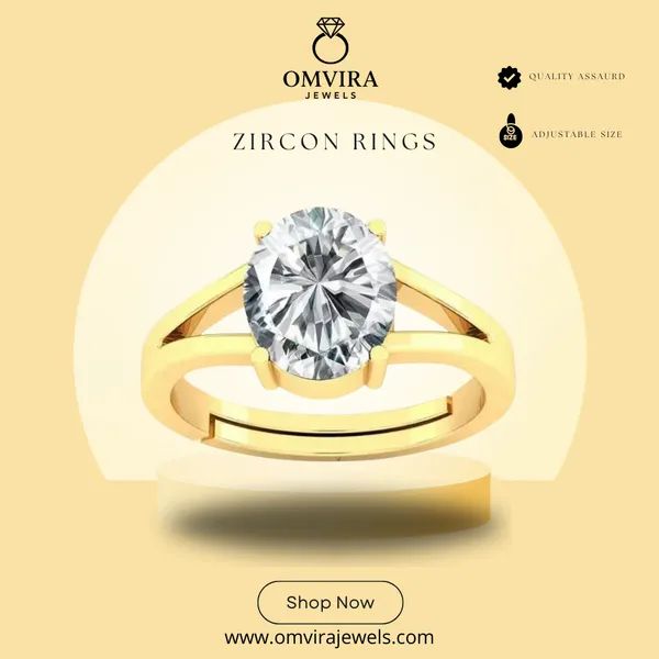 Zircon_Stone_Created_Adjustable_Ring_Rashi_Ratna_Certified_For_Men_&_Women