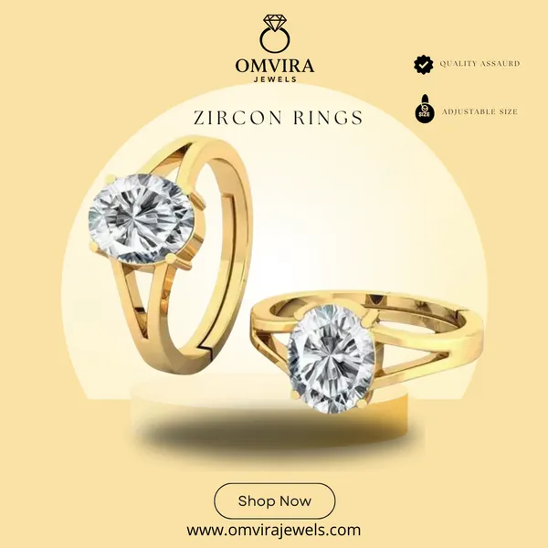 Zircon_Stone_Created_Adjustable_Ring_Rashi_Ratna_Certified_For_Men_&_Women