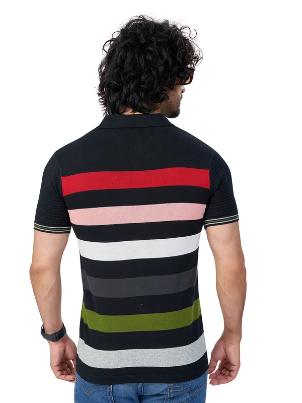 Multicolor_Cotton_Premium_Flat_Knit_Striped_Polo_T-Shirt_For_Men