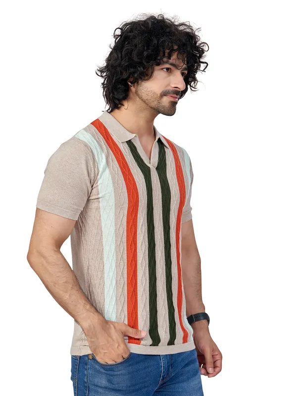 Multicolor_Cotton_Multicolor_Premium_Flat_Knit_Stripe_Polo_T-Shirt_For_Men