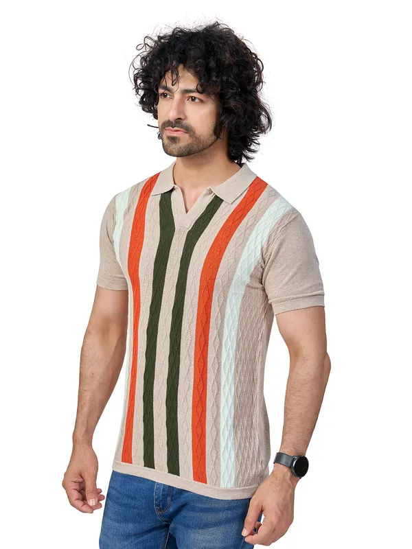 Multicolor_Cotton_Multicolor_Premium_Flat_Knit_Stripe_Polo_T-Shirt_For_Men