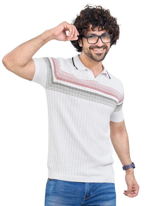 Multicolor_Cotton_Premium_Flat_Knit_Mid_Stripe_Polo_T-Shirt_For_Men